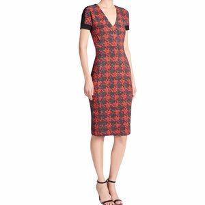 Just Cavalli Berries Houndstooth Dress Small